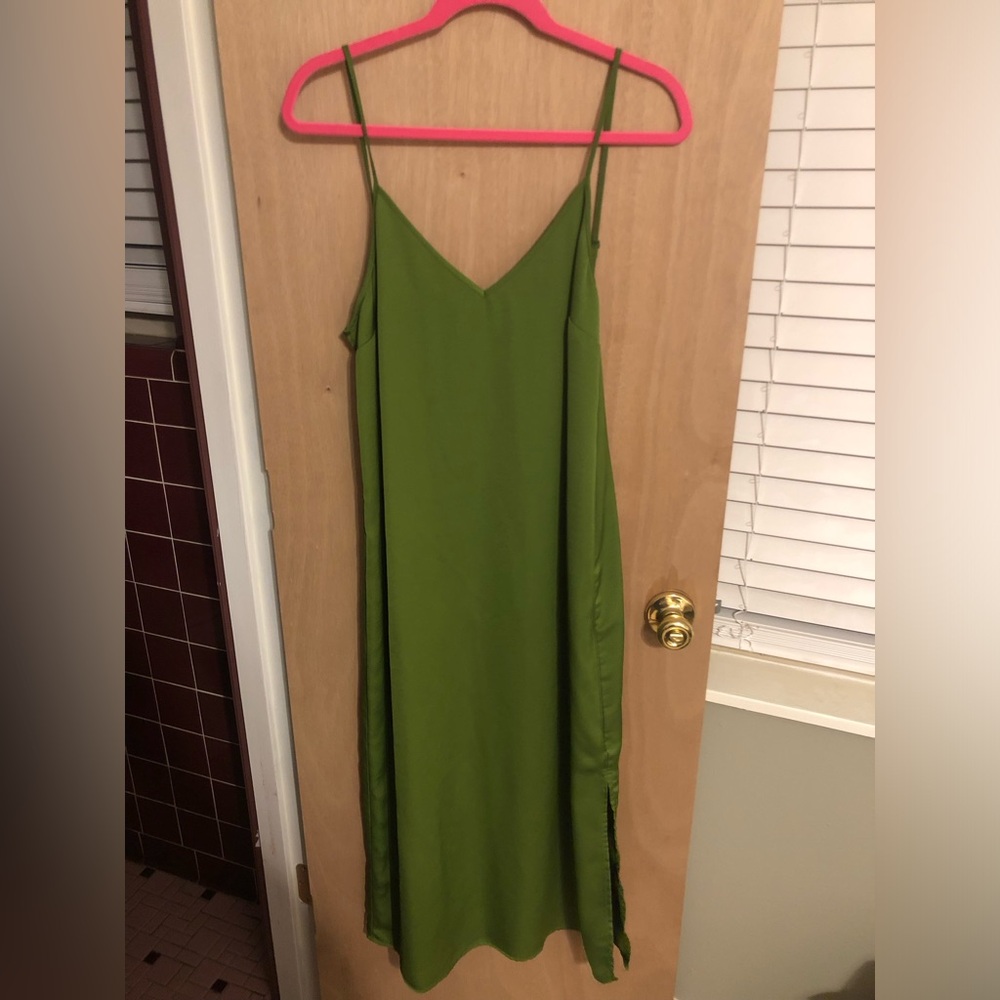 Green Slip Dress
